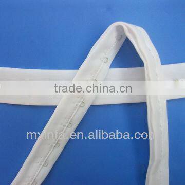 Single row bra hook and eye tape