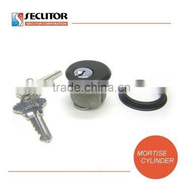 Global Door Controls Double Zinc Mortise Cylinder in Aluminum photo-6