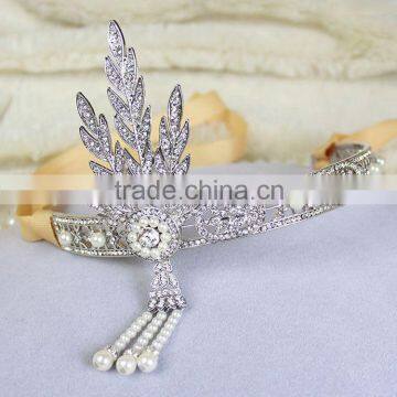 Gatsby Hot Sale Top Quality Bridal Tiara Rhinestone Hair Accessories photo-2