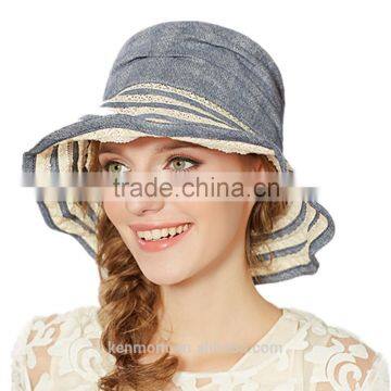 Branded Wholesale Folding Wide Brim Floppy Straw Hat photo-5
