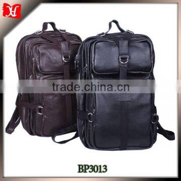 Big business travel leather backpack fancy stock backpack