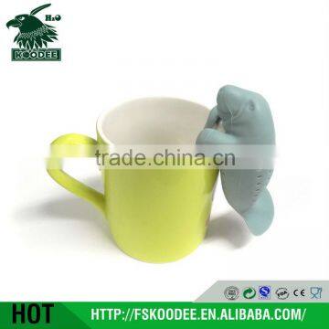 Cartoon designed tea infuser for mugs in BPA free Silicone material