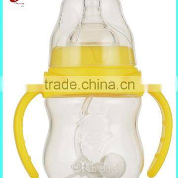 2015 Concise easy amyoung a-1075 pp baby bottle,wide neck pp feeding bottle,pp feeding bottle from China OKBEBE