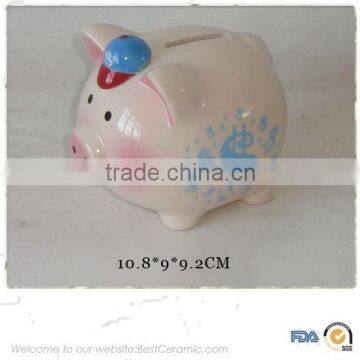 paint pig ceramic piggy bank,ceramic coin bank,ceramic money box