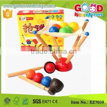 Wood Spoon Scoop Ball Kids Ball Game Family Fun Toy