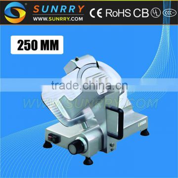 Meat slicer bade diameter 250 mm frozen meat slicer is chinese blade hand meat slicer for CE (SY-MS250A SUNRRY)