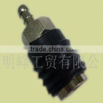 6.6*15H European universal hose barb quick coupler with PA spool