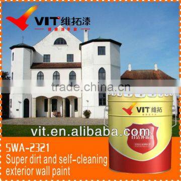 highefficient super dirt and self-cleaning exterior wall paint