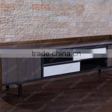 Specail New Mdf Wood tv Cabinet Design Matching Coffee Table for Living Room photo-2