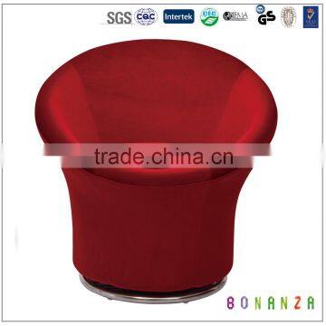 3975#Modern Swivel Red Single Seater Sofa Chairs, Designs of Single Seater Sofa photo-5
