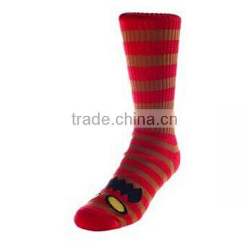 Custom design 100% organic cotton knitted week sock women