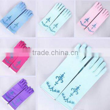 Girls lovely frozen elsa gloves for carnival party decoration with cheap price GL2016