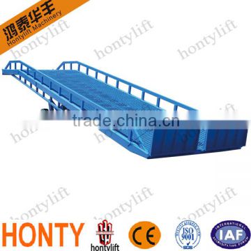 6-15t hydraulic portable loading yard ramps/mobile container load ramp