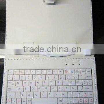 White Ainol Novo 7 Paladin 7" Tablet PC Android USB Keyboard Leather Case Stand