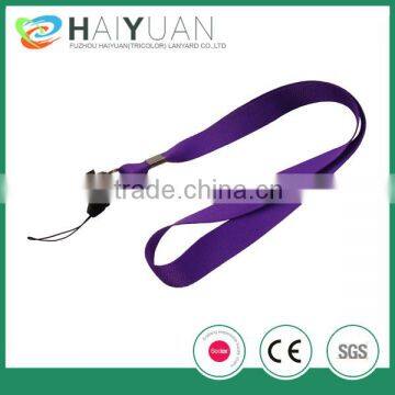 plain purple polyester lanyards customised