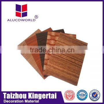 Alucoworld buildng facade ACP decorative exterior wood wall cladding