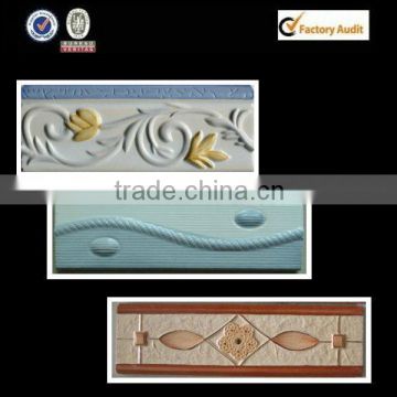 3D relif ceramic border decorative wall belt course