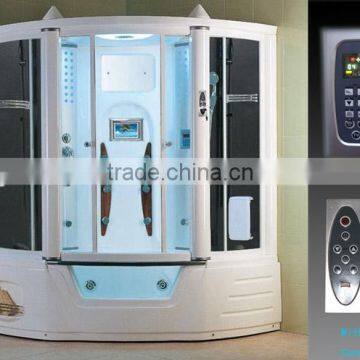 Steam shower room sliding door sauna and steam combined shower room with bathtub 2013 G157B