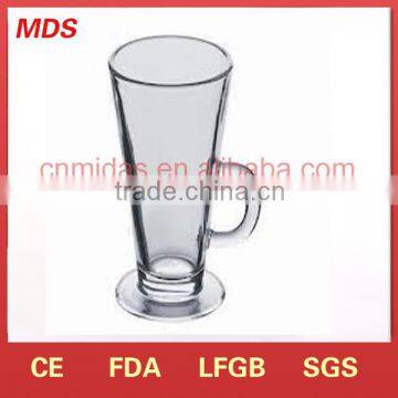 Hot Selling glass coffee cup with handle