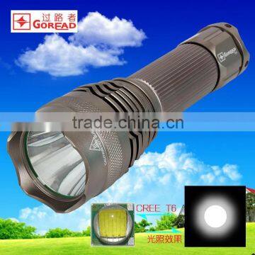 GOREAD Y14 High bright rechargeable flashlight XML-T6 5 mode 10W LED