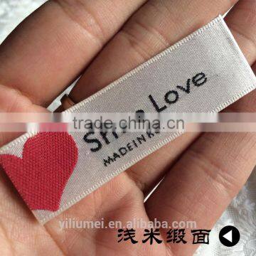 Customized garment woven label hang tag label swing tag wash label zipper with delicate design