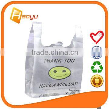 Custom hdpe plastic bag for market as shopping bags