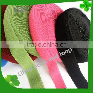 Factory produce hook and loop elastic ribbon tape