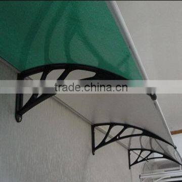 Durable aluminum polycarbonate outdoor canopy for door or balcony