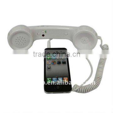 retro style mobile phone headset with volume and answer button for iPhone