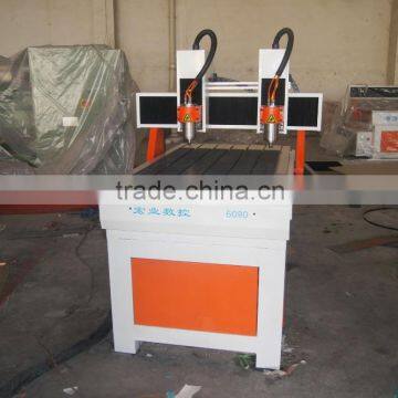 QL-6090 High Precision Mini Two Heads Woodworking Cnc Milling Machine Mini