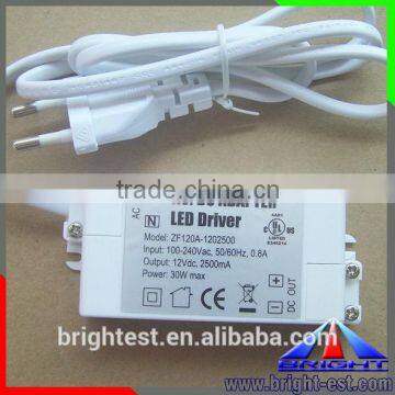 2014 HOT! Mini LED Power Supply, 12V LED Adapter, IP67 LED Driver