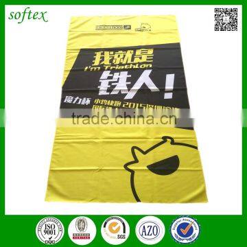 wholesale heat transfer printing 200gsm microfiber suede towel beach