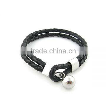 2013 fashion braid leather bracelet