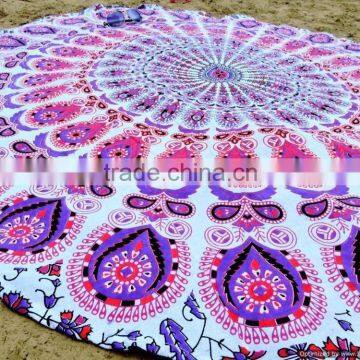 Hippie Mandala Beach Roundie Ombre Mandala Yoga Mat