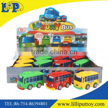 Hot selling friction power cartoon mini bus toy