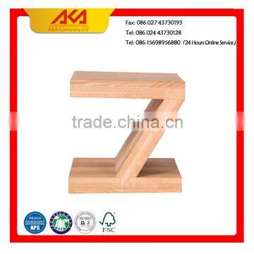 European Style Olied Small Wooden Oak Garden Stool