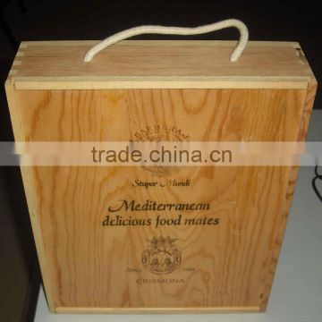 factory supply custom handmade wooden beer box/case/crate