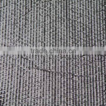 three layers padding cotton quilted embroidery fabric for down coat/jacket/garment