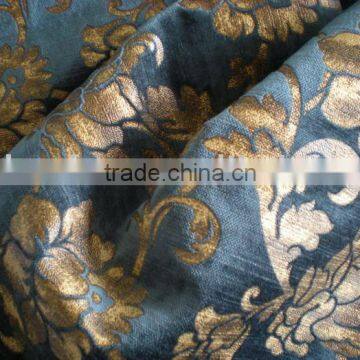 woven twill bronzing velveteen for curtain