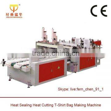 Double Channel High Speed Plastic Carry Bag Making Machine Price