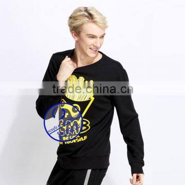 Wholesale Custom 100 Polyester Mens Pullover Sweatshirt With Printing