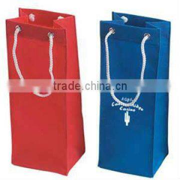 Promotional cotton wine bag(BSCI and social audit factory)