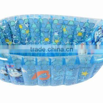 Inflatable Plastic Baby Bathtub, Deep Baby Folding Bathtub