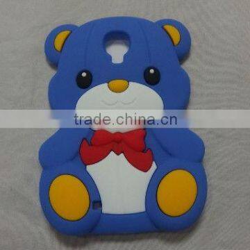 silicone cute cartoon animal bear phone case for samsung S4