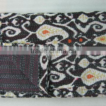 Indian Handmade Decorative Ikat Kantha Throws