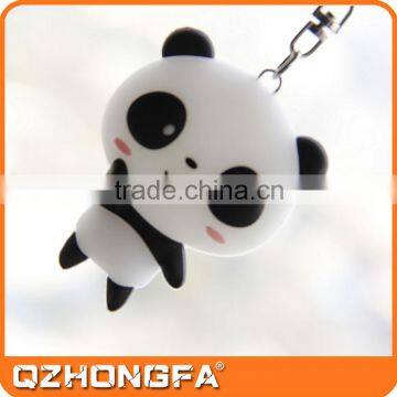 China Wholesale Promotional Panda Rubber Keychain