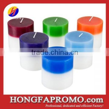 Colorful Pillar Smokeless Candle Light