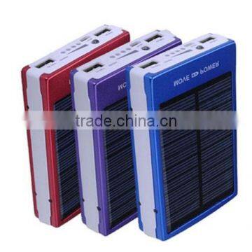 Universal 30000mAh Solar Battery Charger Dual USB Power Bank for Smartphone Tablet PC