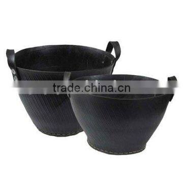 recycled tire bucket,Tyre rubber storage basket,Firewood basket,REACH