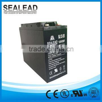 Hot sale front terminal12v 55AH solar panel battery